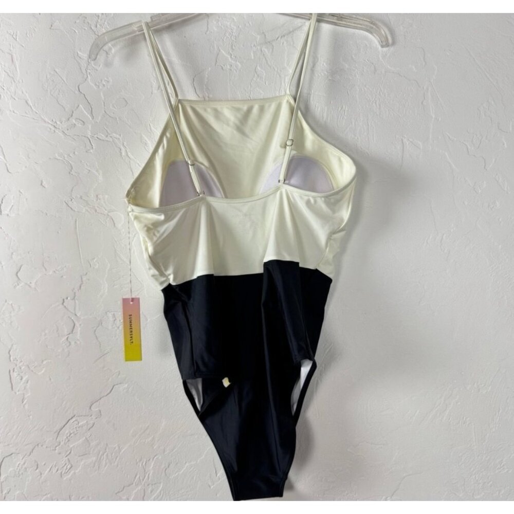 Summersalt Halter Black & White One-Piece, new with tags - Picture 2 of 10